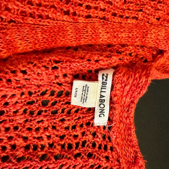 Billabong Sweet Bliss Surplice wrap lose knit sweater size small - Picture 6 of 8